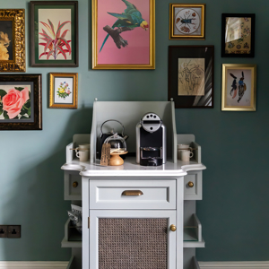 Coffee station in Cromlix Hotel room